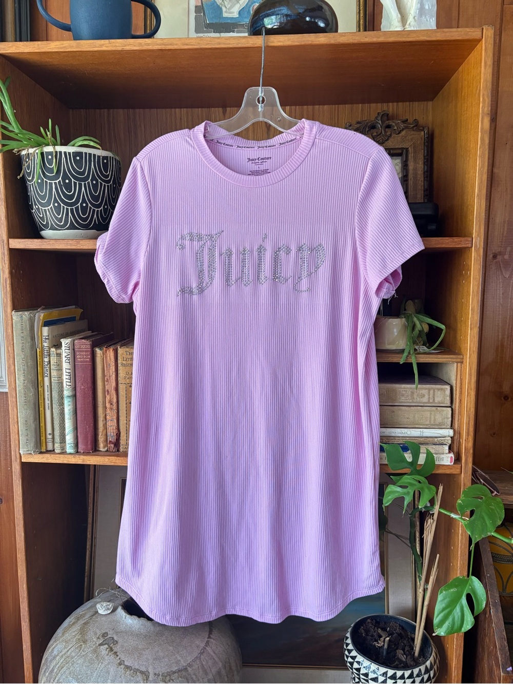 👉3/$25 Juicy Couture Blinged Out T Shirt Dress L